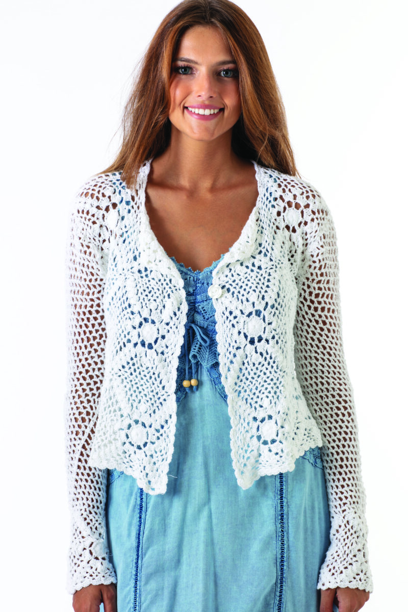 Référence P4 - Boléro crochet Eline